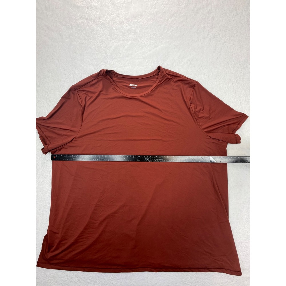 SKIMS Sport Slim T-Shirt Sangria Red Mens 5X TP-TSH-5342M New With Tags - Picture 5 of 7